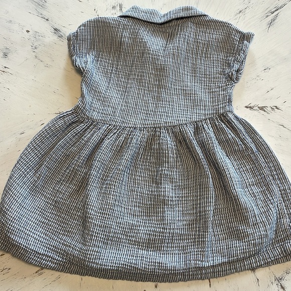 Little Planet Toddler Organic Cotton Gauze Striped Dress - Picture 7 of 7
